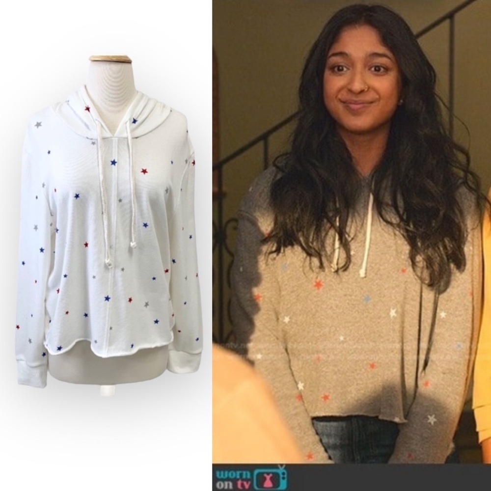 NEW Alternative Apparel Star Print Hoodie